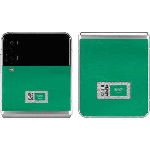 Saudi Arabia Soccer Flag Galaxy Z Flip4 5G Skin